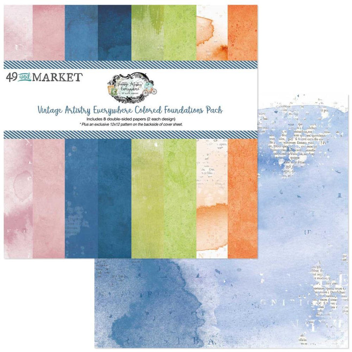49 and Market Vintage Artistry Everywhere Foundations 12"X12" Collection Pack (VAE40612)