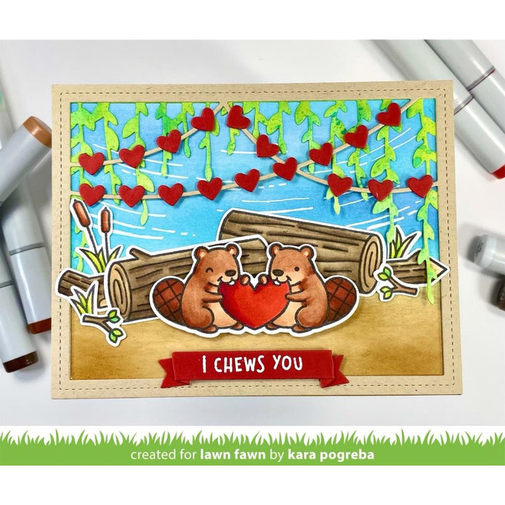 Lawn Fawn 4"x6" Clear Stamps: Wood You Be Mine? (LF3011)