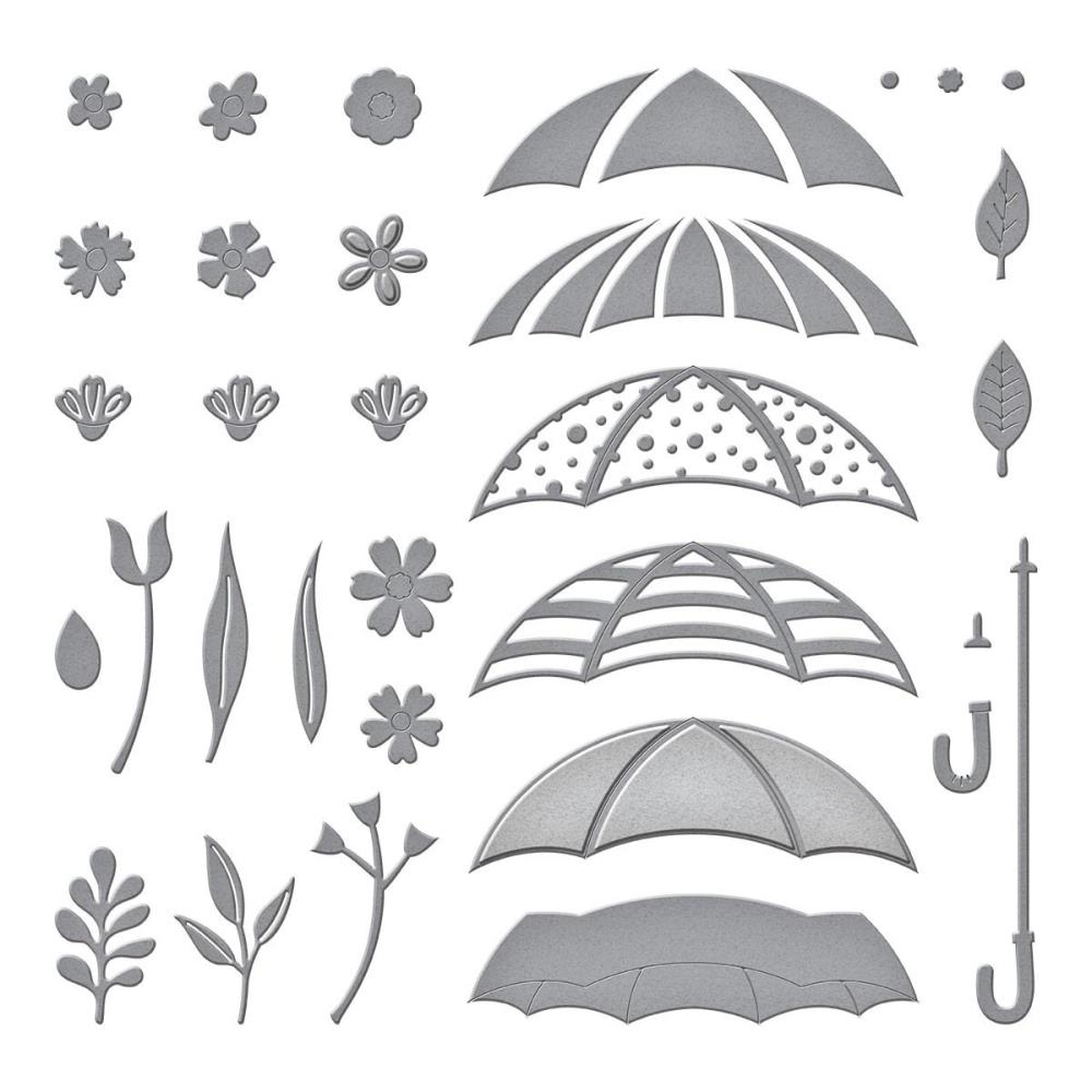 Spellbinders Etched Dies: Umbrella Bloom, by Vicki Papaioannou (S5554)
