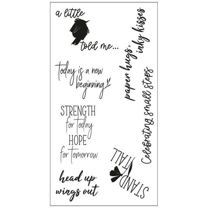 Sizzix Clear Stamps: Wings Out, By Olivia Rose (666269)