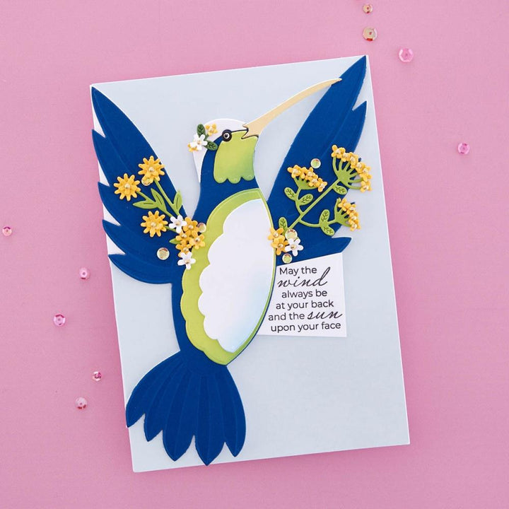 Spellbinders Etched Dies: Hummingbird Card Creator, By Bibi Cameron (S7231)