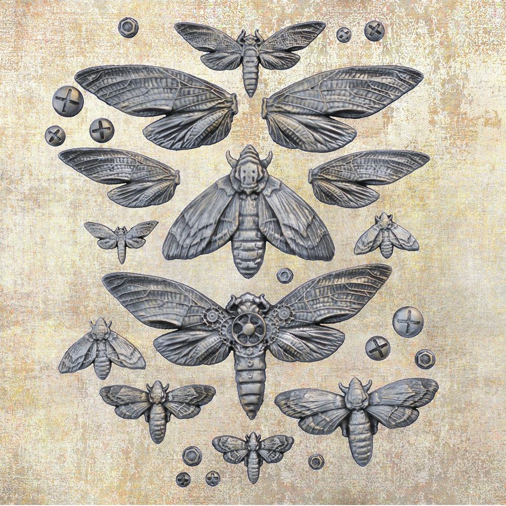 Prima Marketing Finnabair 5"x8" Decor Mould: Nocturnal Insects (969417)