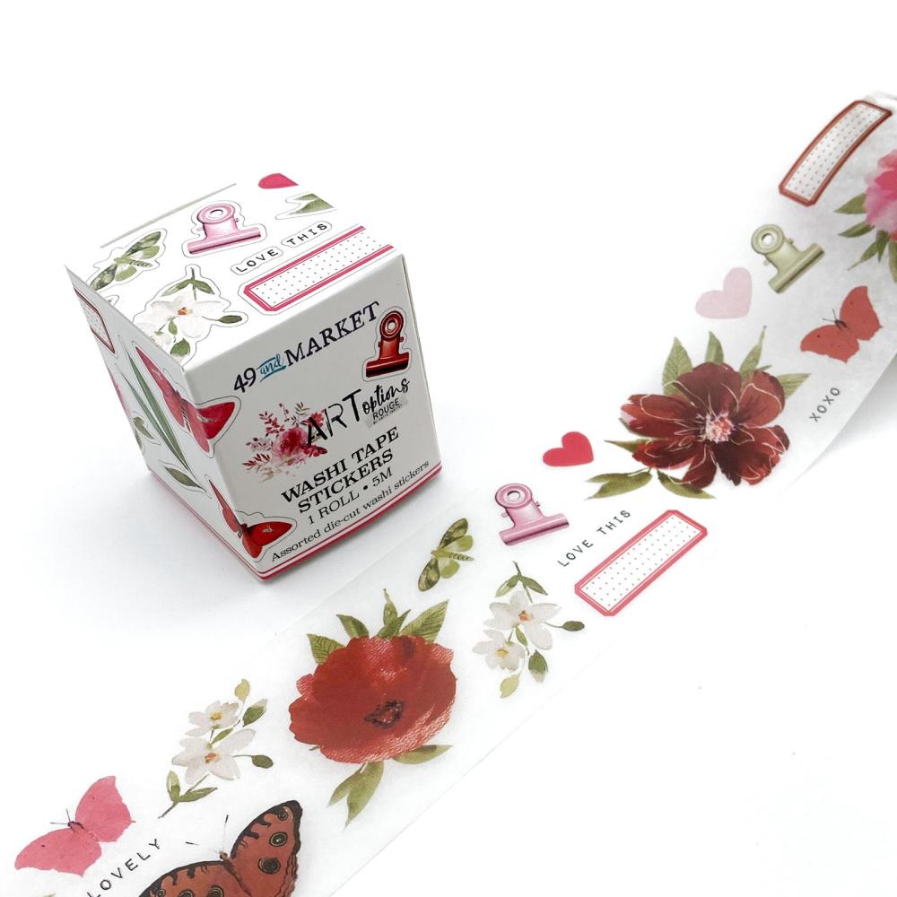 49 and Market ARToptions Rouge Washi Sticker Roll (AOR39487)