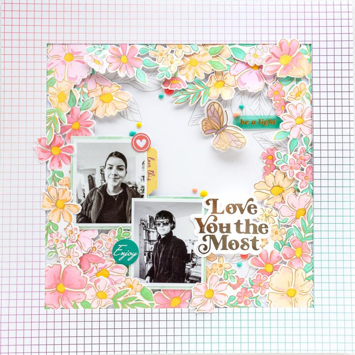 Pinkfresh Studio Hot Foil Plate and Die Set: Love You The Most (PF183922)