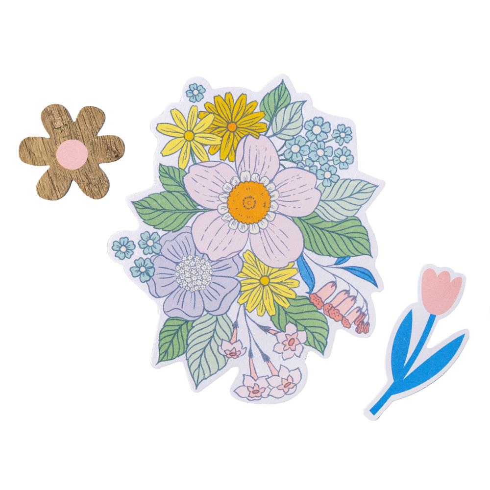 Jen Hadfield Flower Child Ephemera Cardstock Die-Cuts (JH014155)