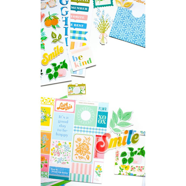 Pinkfresh Studio Flower Market Vellum Ephemera Embellishments Die-Cuts (PFFM5723)