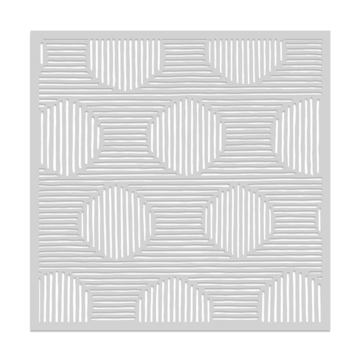 Hero Arts 6"X6" Stencil: Stripy (HASA231)