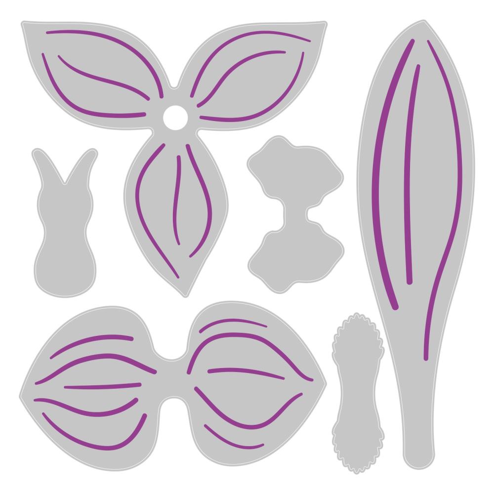 Sizzix Thinlits Dies: Orchid, by Jennifer Ogborn (665894)