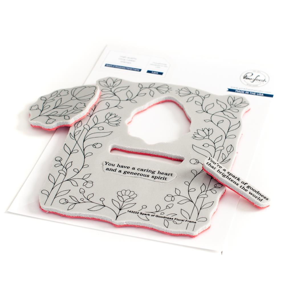Pinkfresh Studio A2 Cling Rubber Background Stamp Set: Pop-Out Spark Of Goodness (PF143222)
