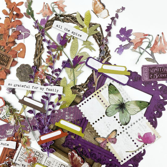 49 and Market Plum Grove Laser Cut Outs: Elements (APG38497)