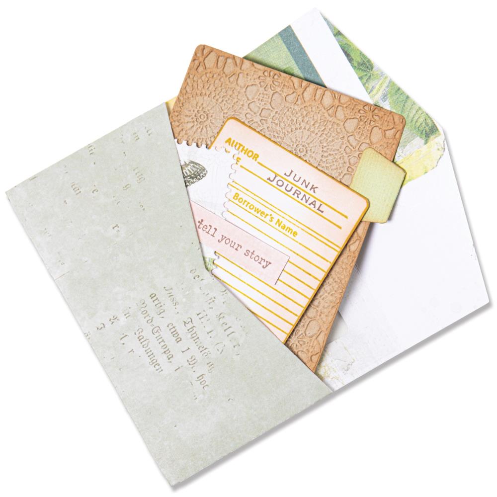Sizzix Thinlits Dies: Journaling Card, Envelope & Windows, 6/Pkg, By Eileen Hull (666276)