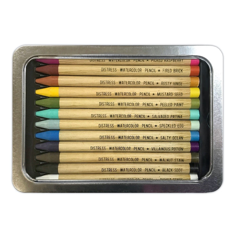 Tim Holtz Distress Watercolor Pencils, Set #1, 12/Pkg (TDH76308)