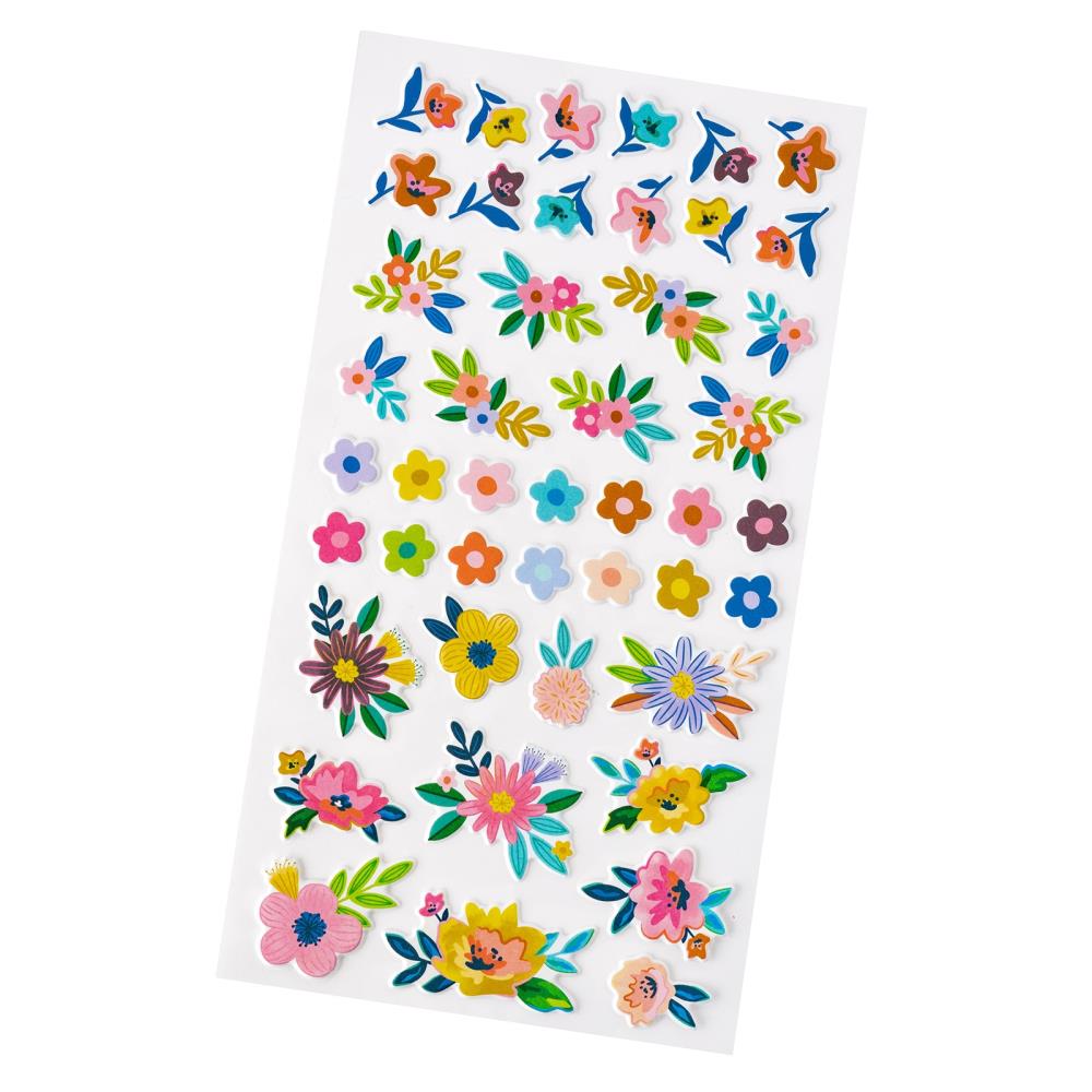 Paige Evans Blooming Wild Mini Puffy Stickers, 45/Pkg (PE014067)