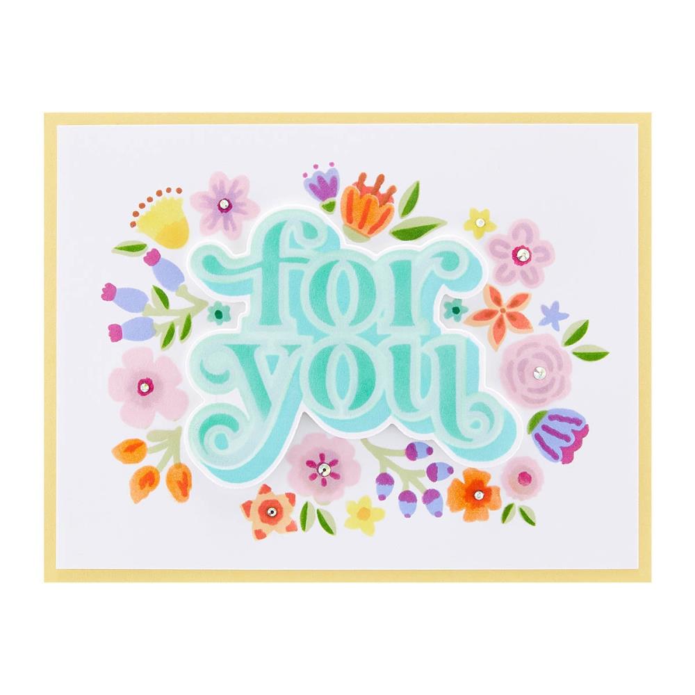 Spellbinders Stencil: Layered Floral For You (STN050)