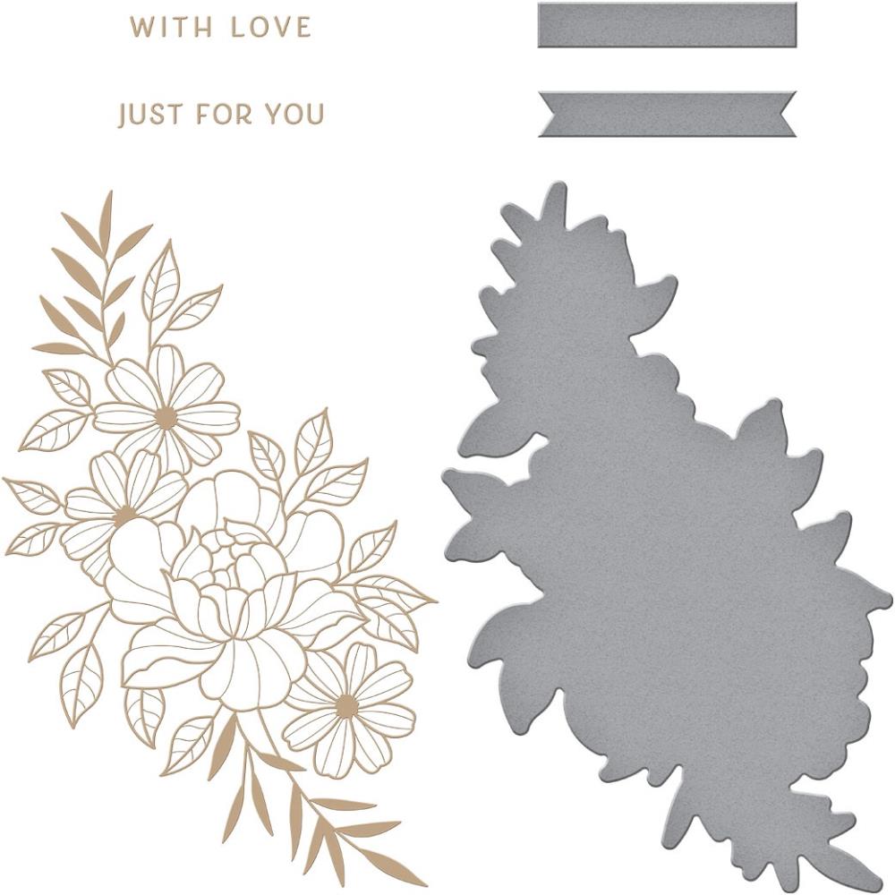Spellbinders Glimmer Hot Foil Plate and Die Set: Just For You (GLP366)