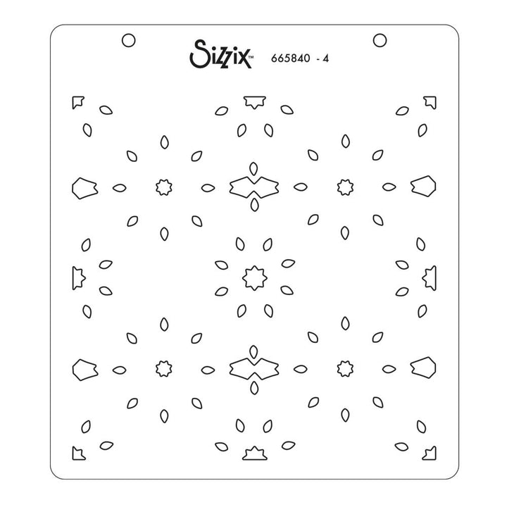 Sizzix 6"X6" Layering Stencil: Geo Background, by Olivia Rose (665840)