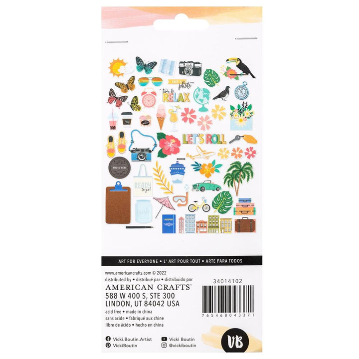 Vicki Boutin Where To Next Ephemera Cardstock Die-Cuts: Icons (VB014102)