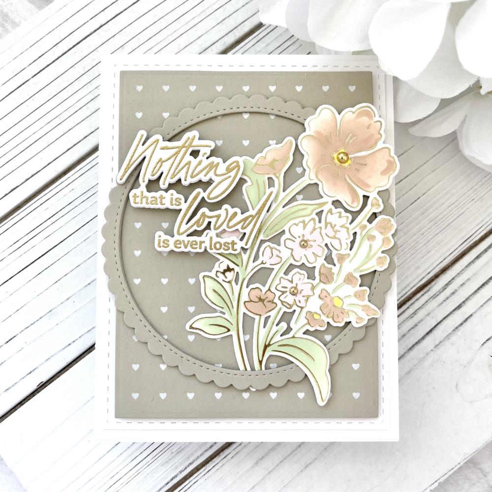 Pinkfresh Studio Hot Foil Plate: With Sympathy (PF181922)