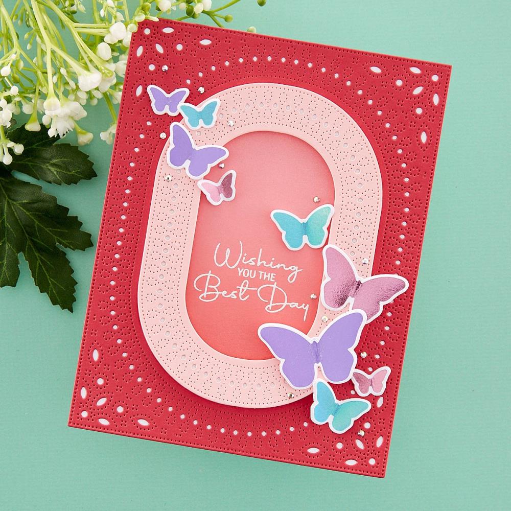 Spellbinders Etched Dies: Stylish Ovals - Infinity Punch & Pierce Plate (S5566)
