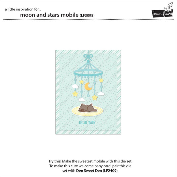 Lawn Fawn Lawn Cuts Custom Craft Die: Moon & Stars Mobile (LF3098)