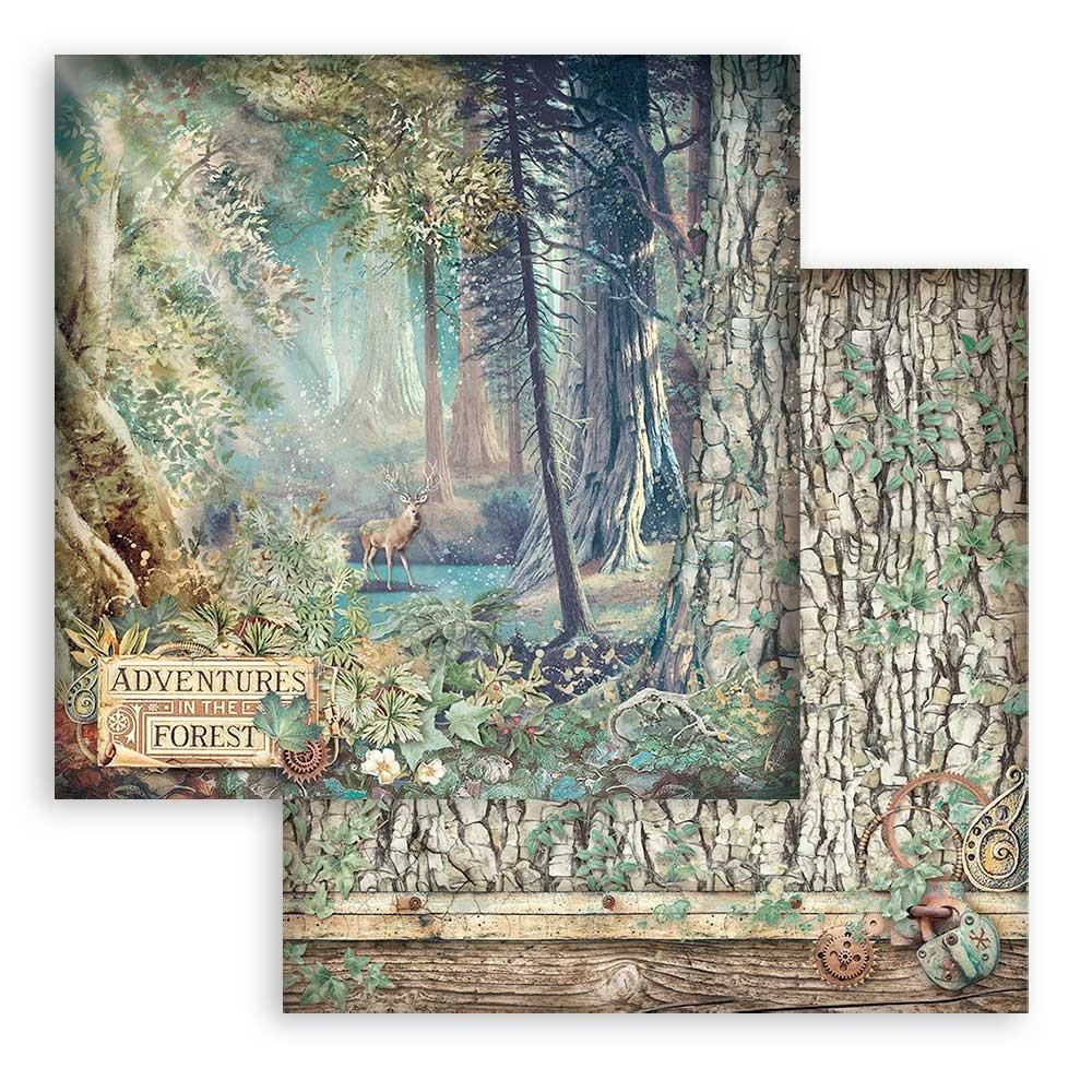 Stamperia Magic Forest 8"X8" Double-Sided Paper Pad, 10/Pkg (SBBS78)