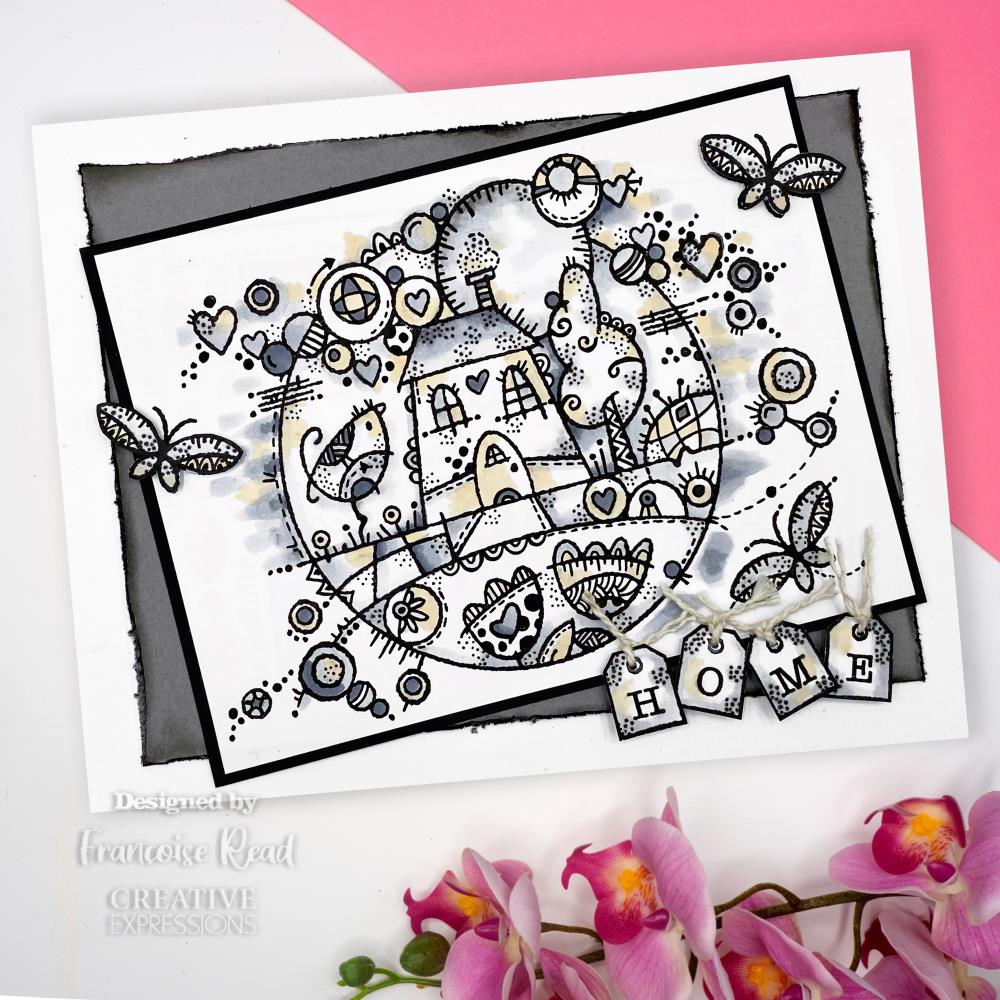 Woodware 4"x6" Clear Stamp: Dream Home (FRS971)
