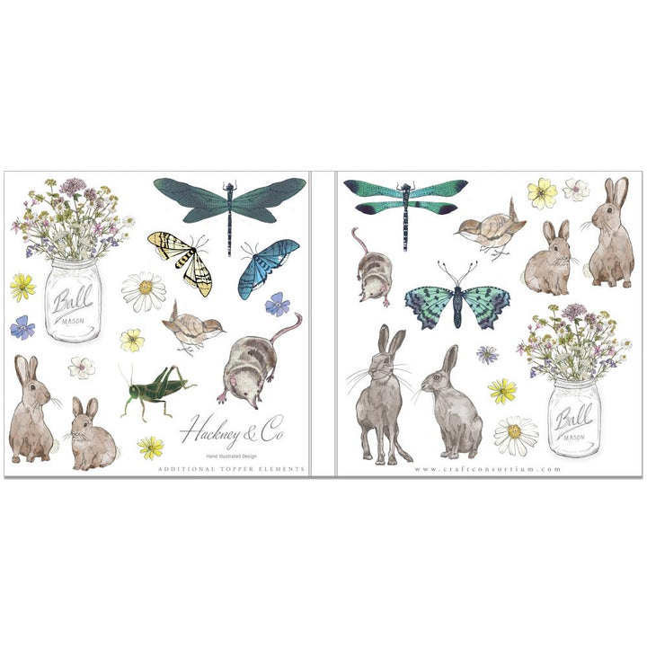 Craft Consortium Wildflower Meadow 6"x6" Double Sided Paper Pad (PAD033B)