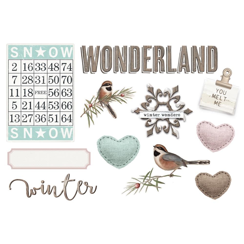 Simple Stories Vintage Winter Woods Simple Pages Page Pieces (SVWW9133)