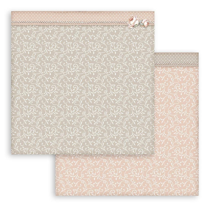 Stamperia You and Me 8"x8" Double Sided Paper Pad: Backgrounds (SBBS62)