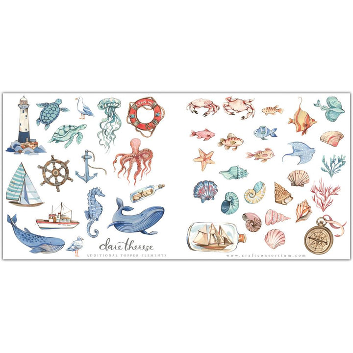 Craft Consortium Ocean Tale 6"x6" Double Sided Paper Pad (PAD034B)