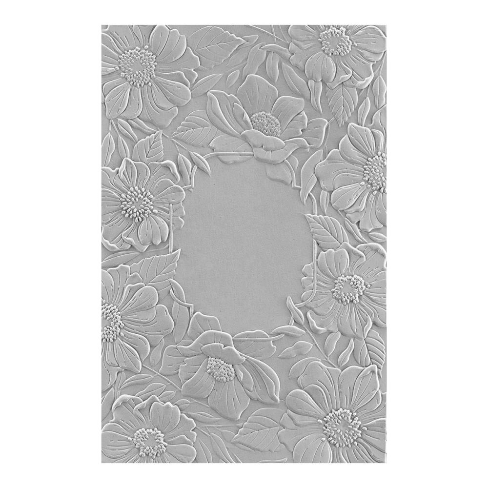 Spellbinders Four Petals 5.5"x8.5" 3D Embossing Folder: Floral (E3D053)