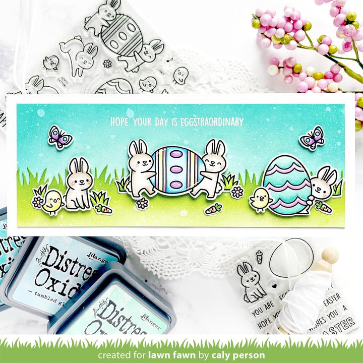 Lawn Fawn 4"X6" Clear Stamps: Eggstraordinary Easter (LF3077)
