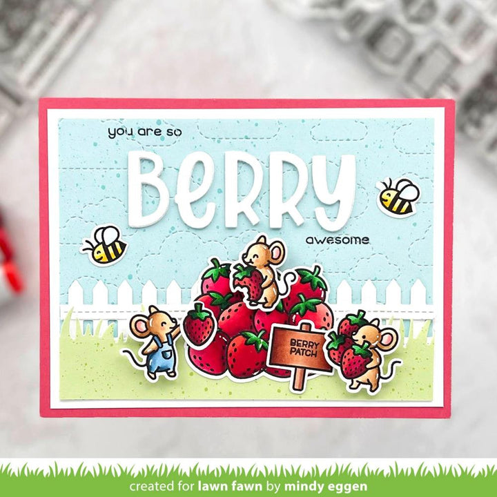 Lawn Fawn 4"x6" Clear Stamps: Berry Special (LF2764)