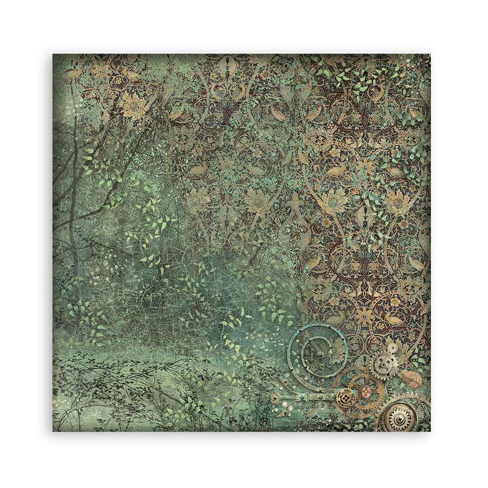Stamperia Magic Forest 12"X12" Polyester Fabric, 4/Pkg (SBPLT10)