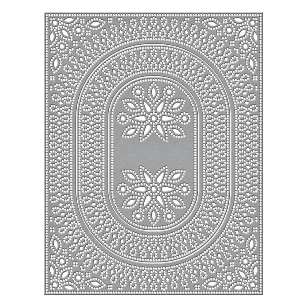 Spellbinders Etched Dies: Stylish Ovals - Infinity Punch & Pierce Plate (S5566)