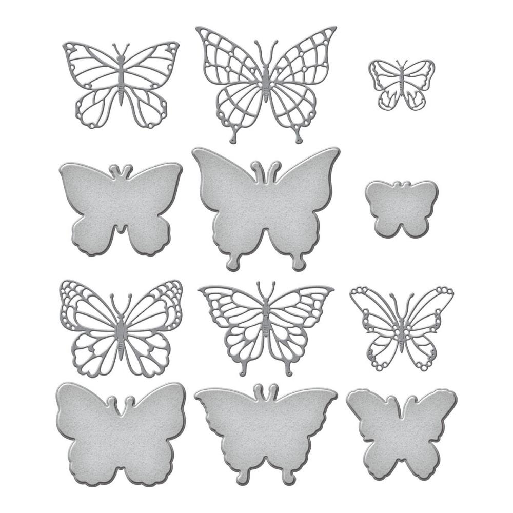 Spellbinders Metamorphosis Etched Dies: Brilliant Butterflies, by Simon Hurley (S6205)