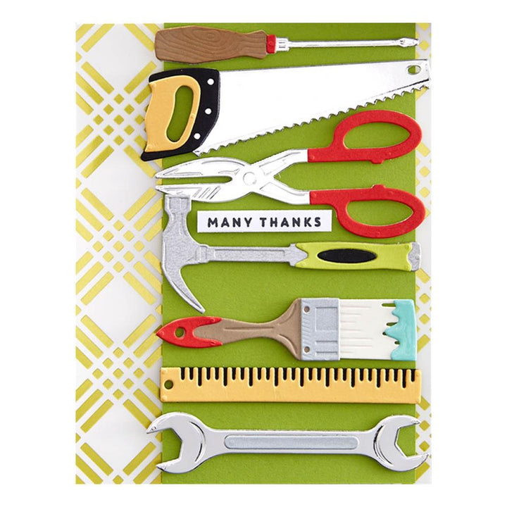 Spellbinders Toolbox Essentials Etched Dies: All The Tools, by Nancy McCabe (S6204)