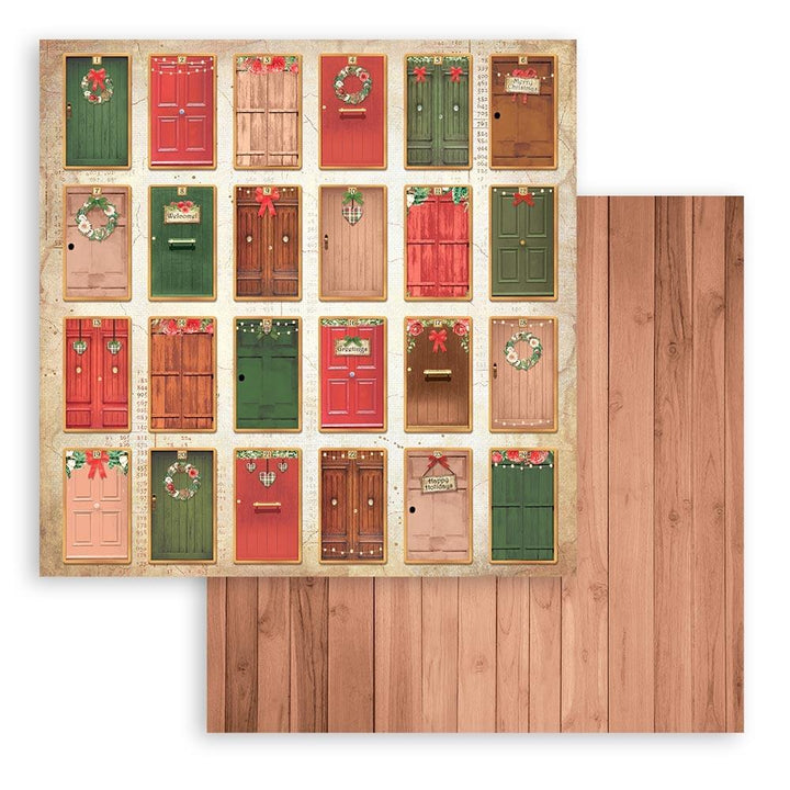 Stamperia Home For The Holidays 8"x8" Double Sided Paper Pad (SBBS68)