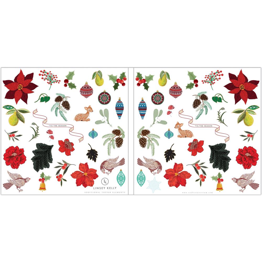 Craft Consortium Tis The Season 12"x12" Double Sided Paper Pad (PAD038)