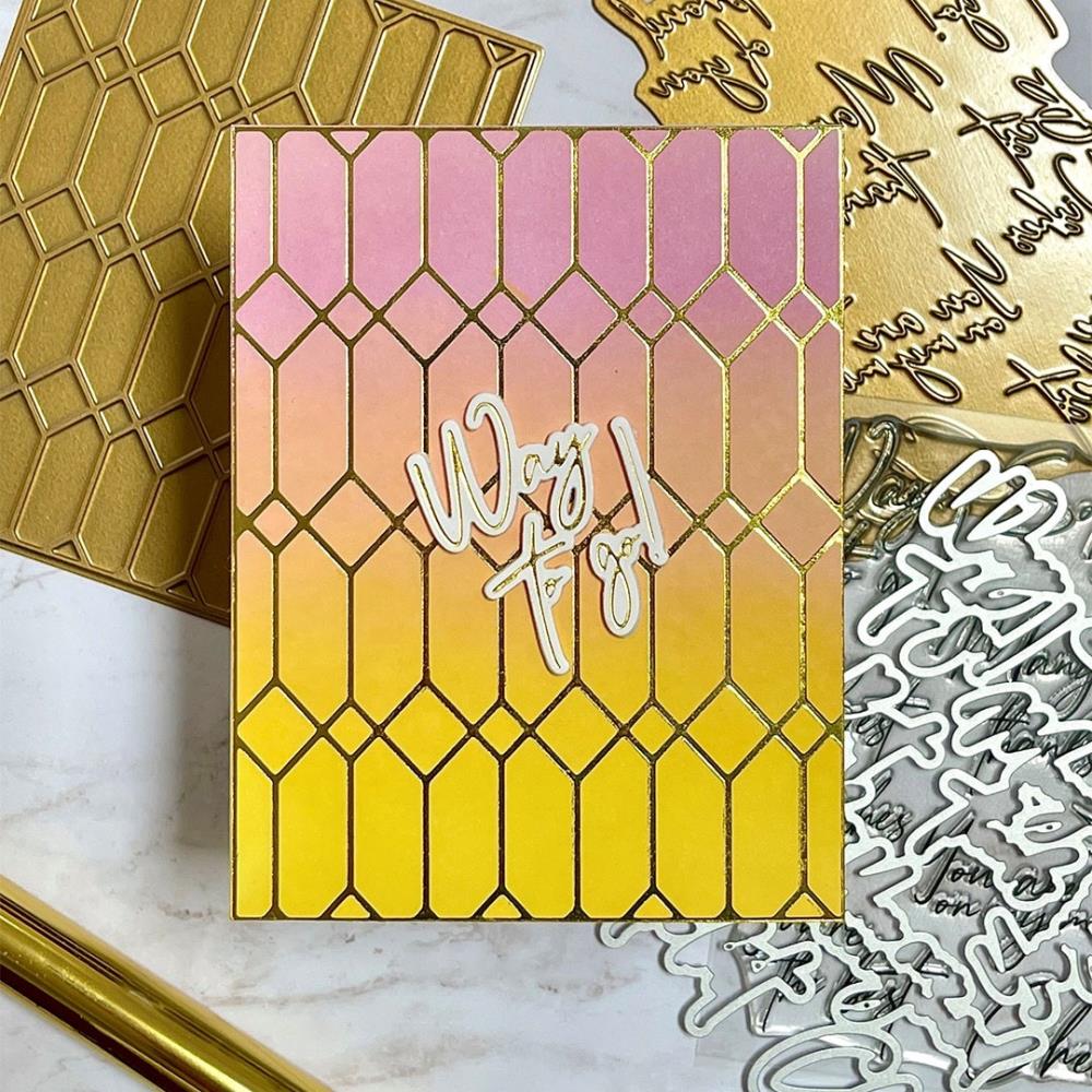Pinkfresh Studio Hot Foil Plate: Stained Glass (PF152422)