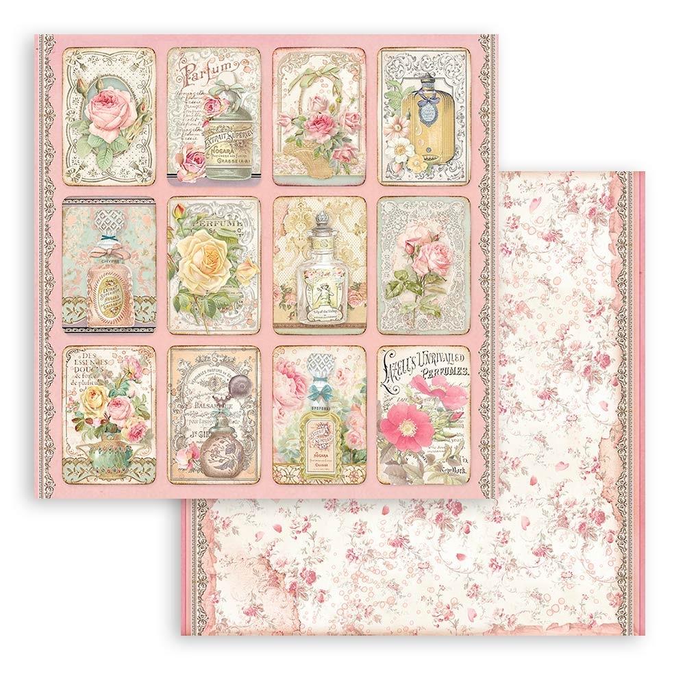 Stamperia Rose Parfum 8"x8" Double Sided Paper Pad (SBBS73)