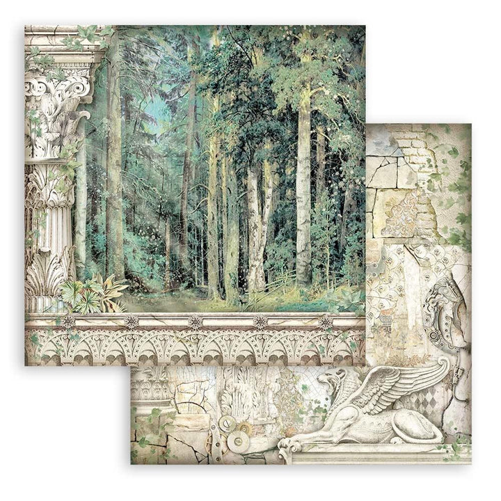 Stamperia Magic Forest 8"X8" Double-Sided Paper Pad, 10/Pkg (SBBS78)