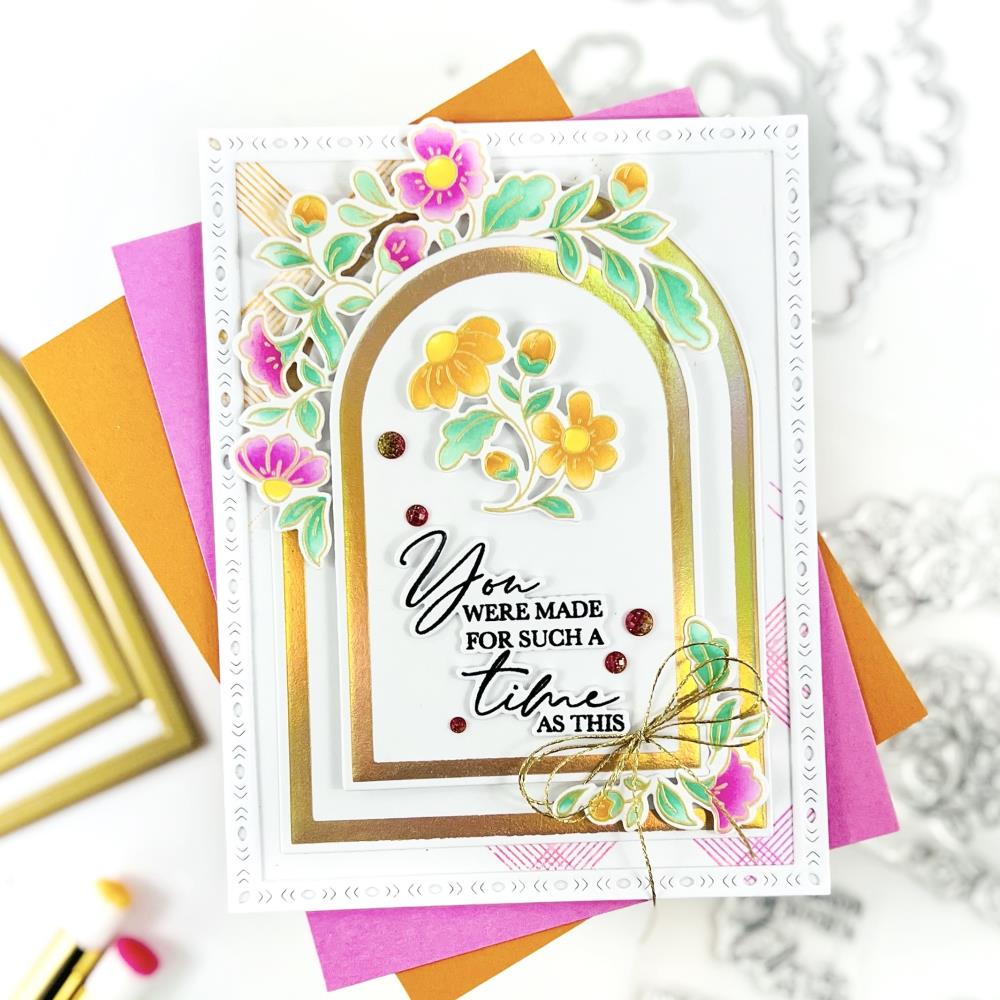 Pinkfresh Studio Hot Foil Plate Set: Nested Arches (PF193923)