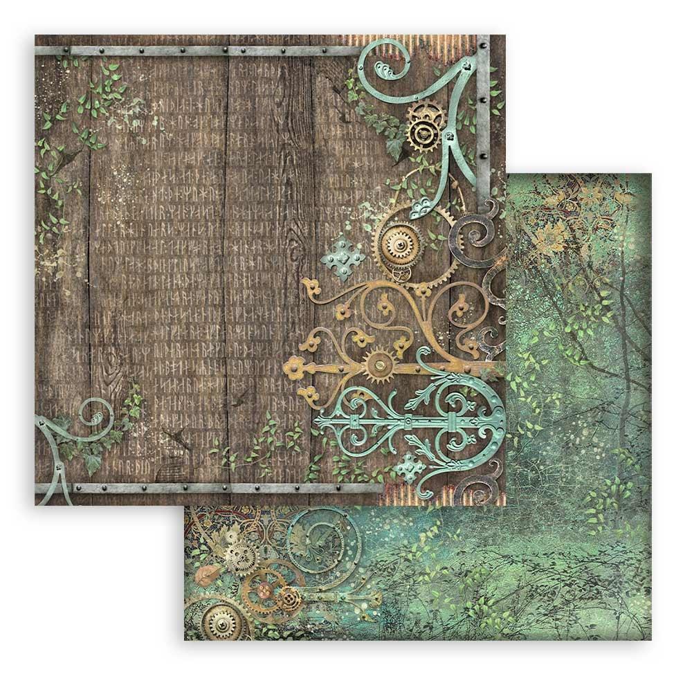 Stamperia Magic Forest 12"X12" Double-Sided Paper Pad: Backgrounds, 10/Pkg (SBBL131)