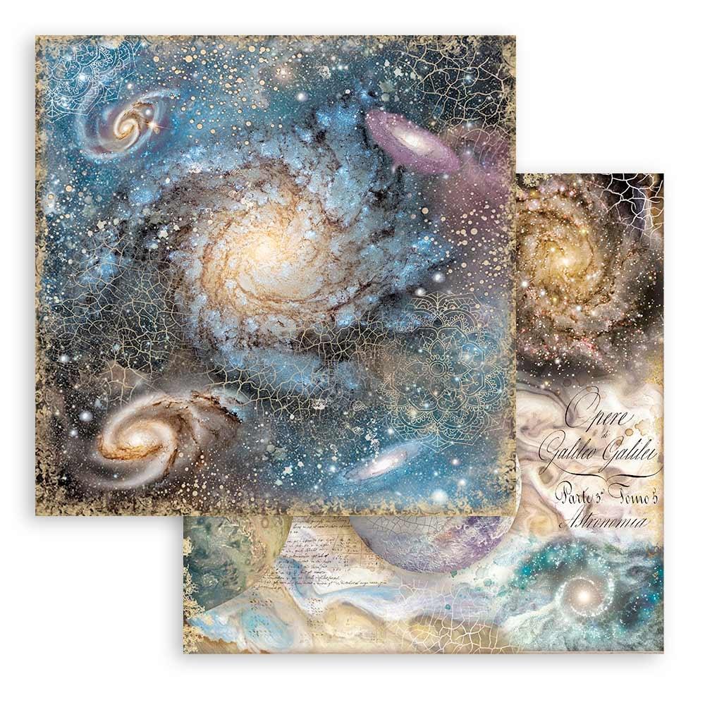 Stamperia Cosmos Infinity 8"x8" Double Sided Paper Pad: Backgrounds (SBBS71)