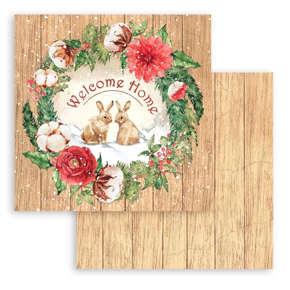 Stamperia Home For The Holidays 12"x12" Double Sided Paper Pad (SBBL119)