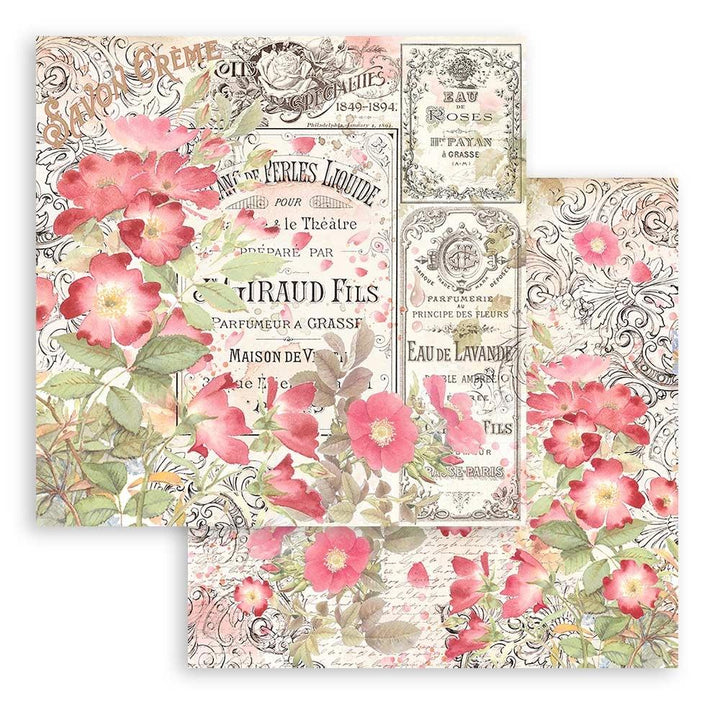 Stamperia Rose Parfum 12"x12" Double Sided Paper Pad (SBBL125)