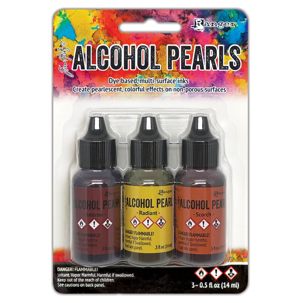 Tim Holtz Alcohol Ink Pearls, Kit #5, 3/Pkg (TAN79507)