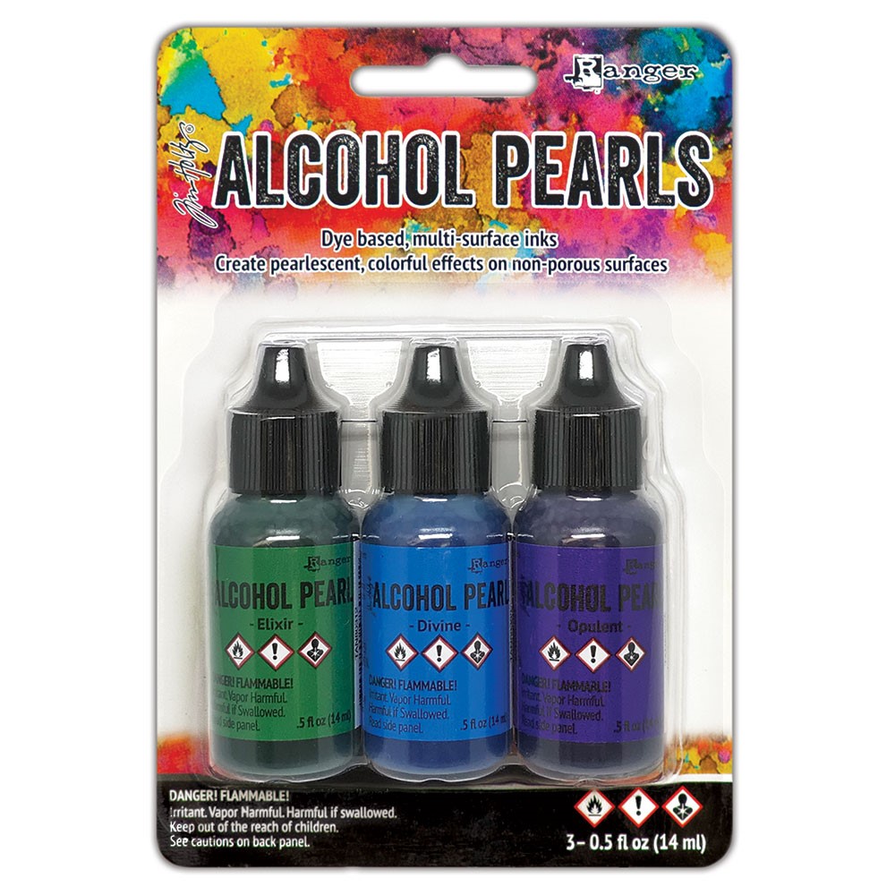 Tim Holtz Alcohol Ink Pearls, Kit #6, 3/Pkg (TAN79514)