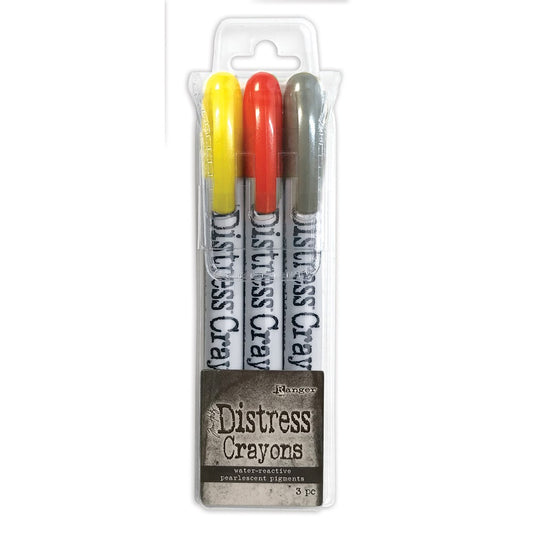 Tim Holtz Distress Pearlescent Crayons: Halloween, Set #3 (TSHK81111)